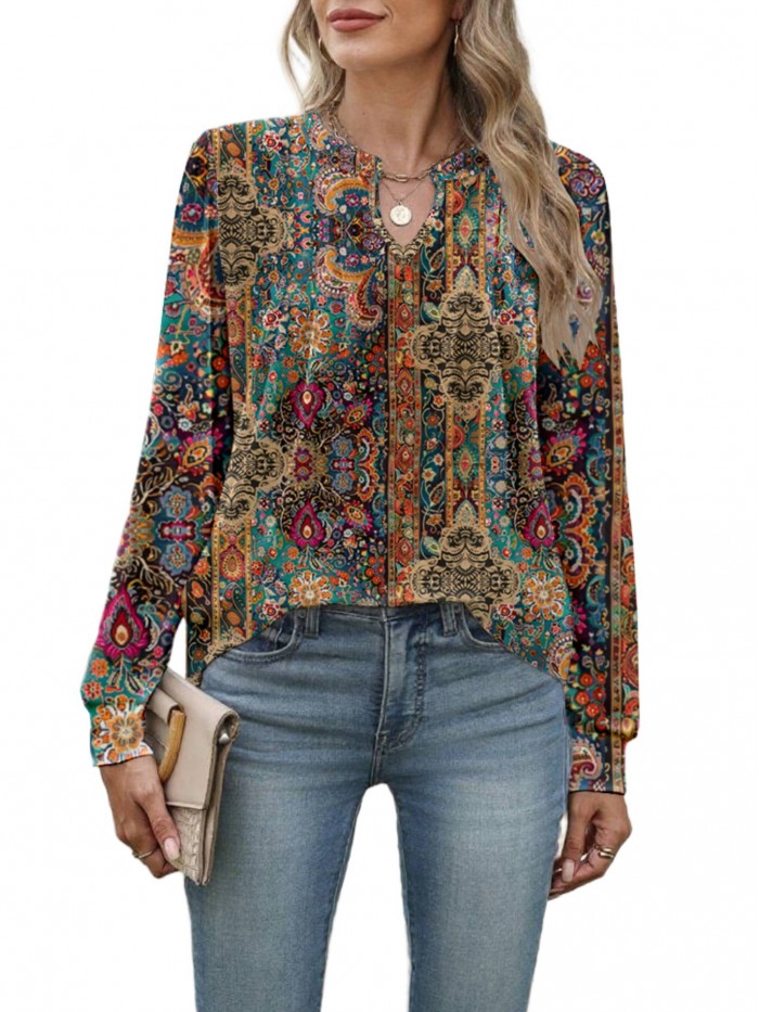 Weardear Womens Long Sleeve Tunic Tops Fall Dressy Casual Trendy Blouses Pleated Shirt