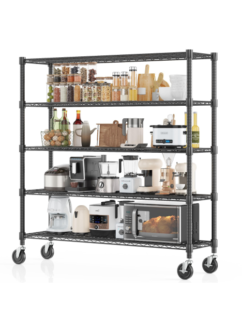 Legooin 5-Tier Heavy Duty Garage Storage Rack Comm...