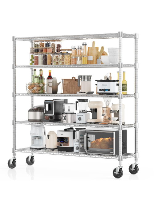 Legooin 5-Tier Garage Shelving Unit on Wheels 60